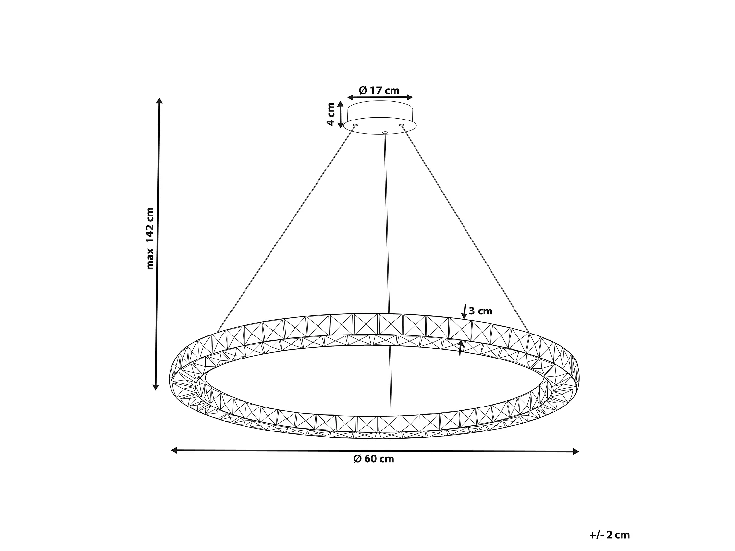 LED Pendant Lamp MAGAT Crystal Silver