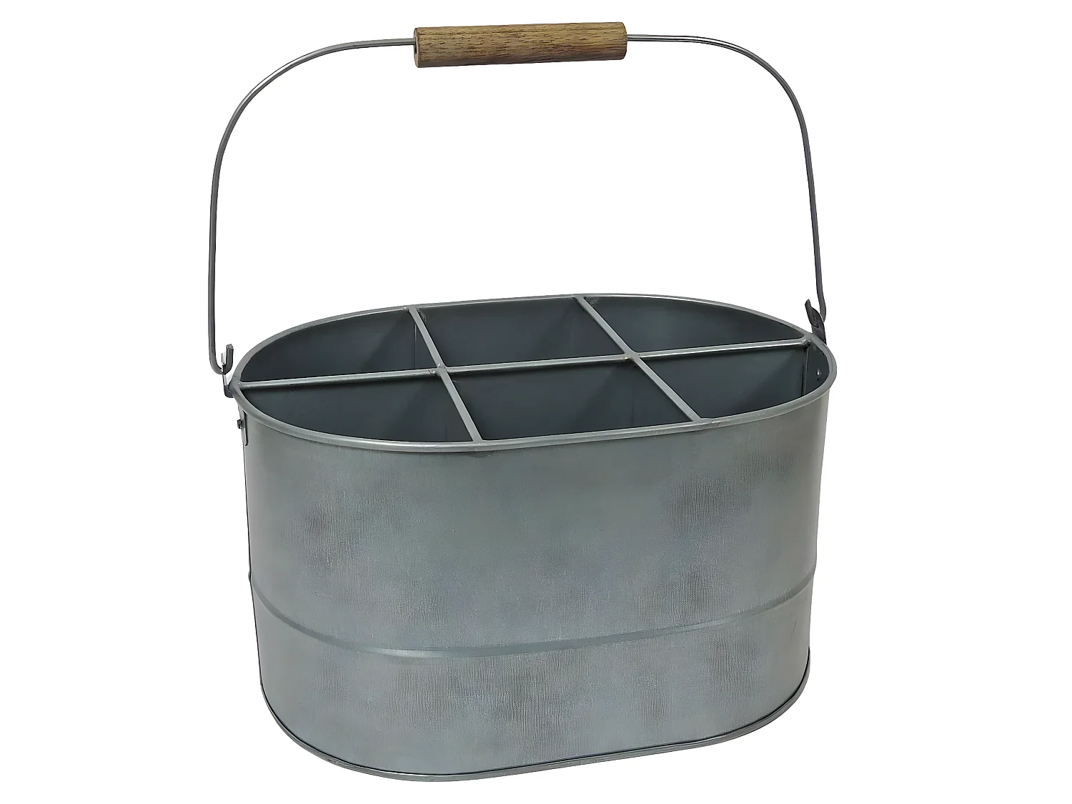 Range-couvert métal et anse en bois