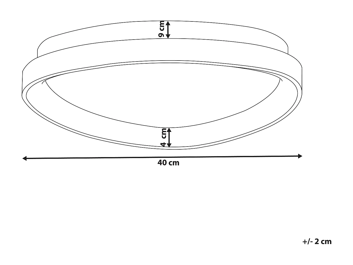 Plafonnier à LED NANDING Métal Blanc