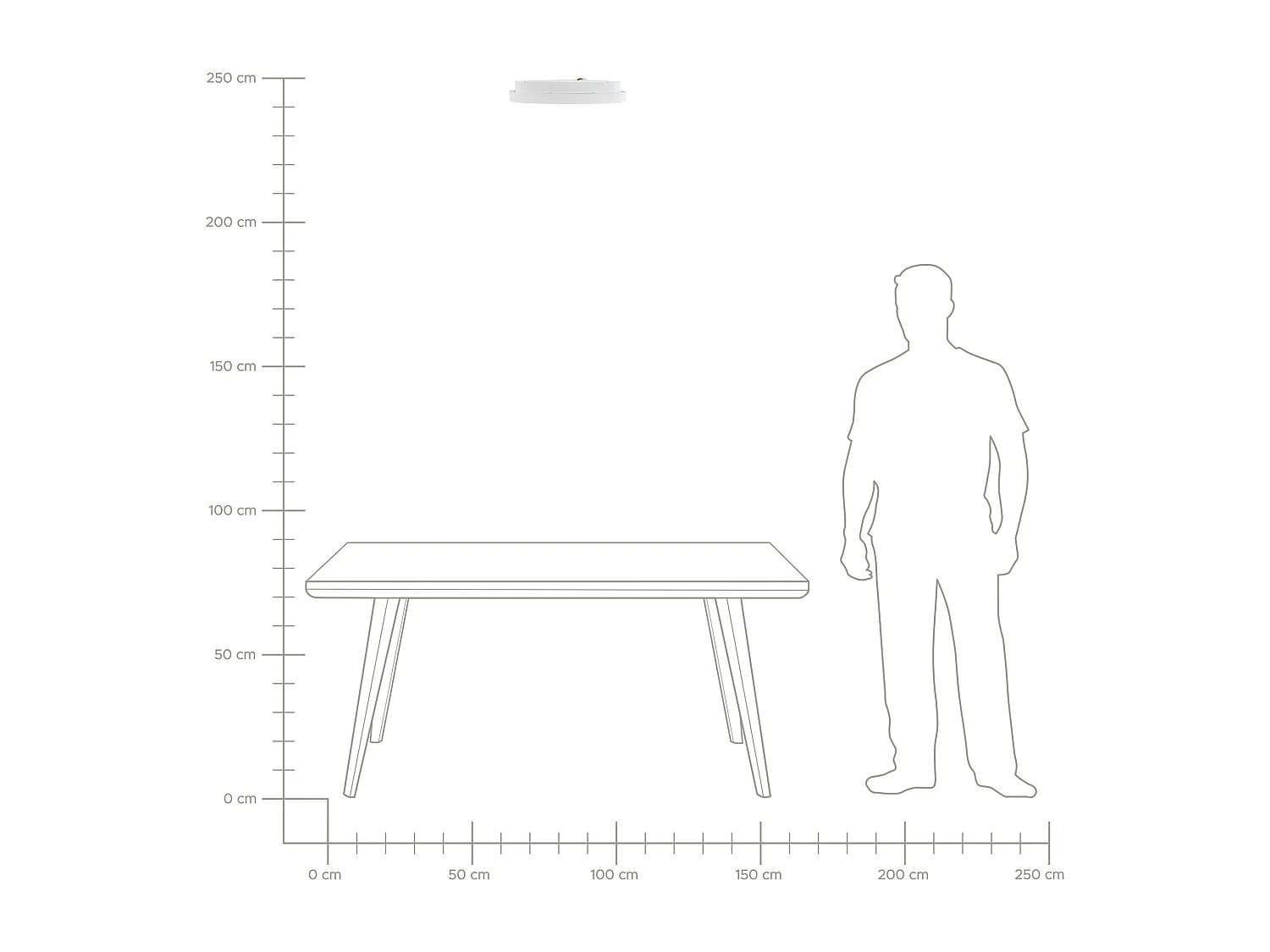 Lampa sufitowa LED NANDING Metal Biały