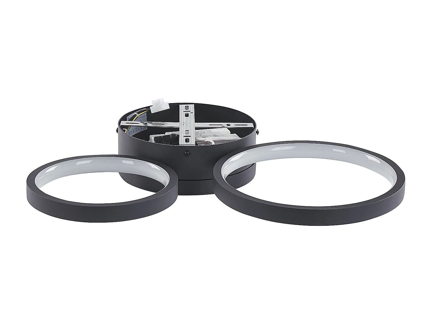 Lampadario a LED AGNAT Metallo Nero