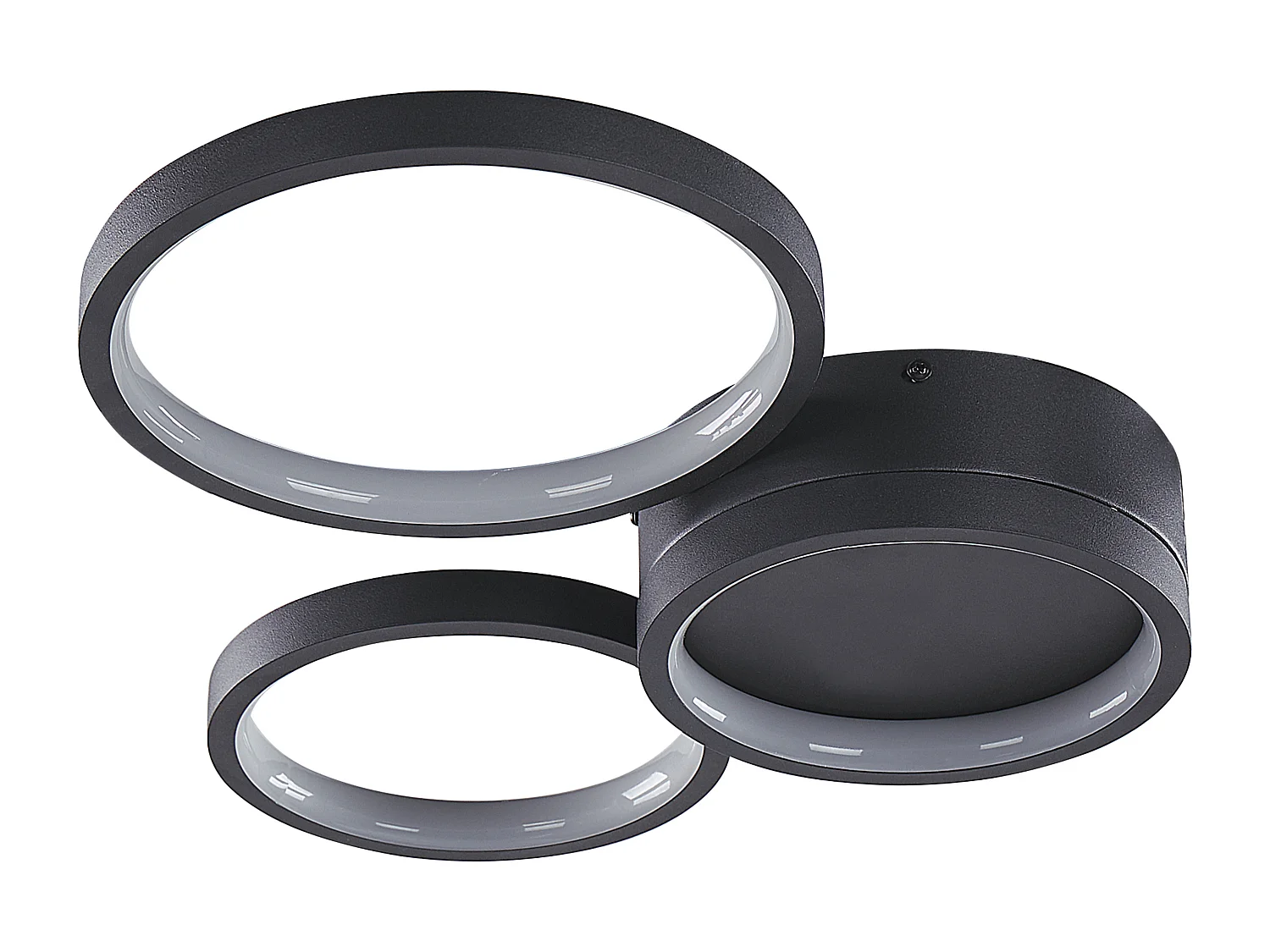 Lampadario a LED AGNAT Metallo Nero