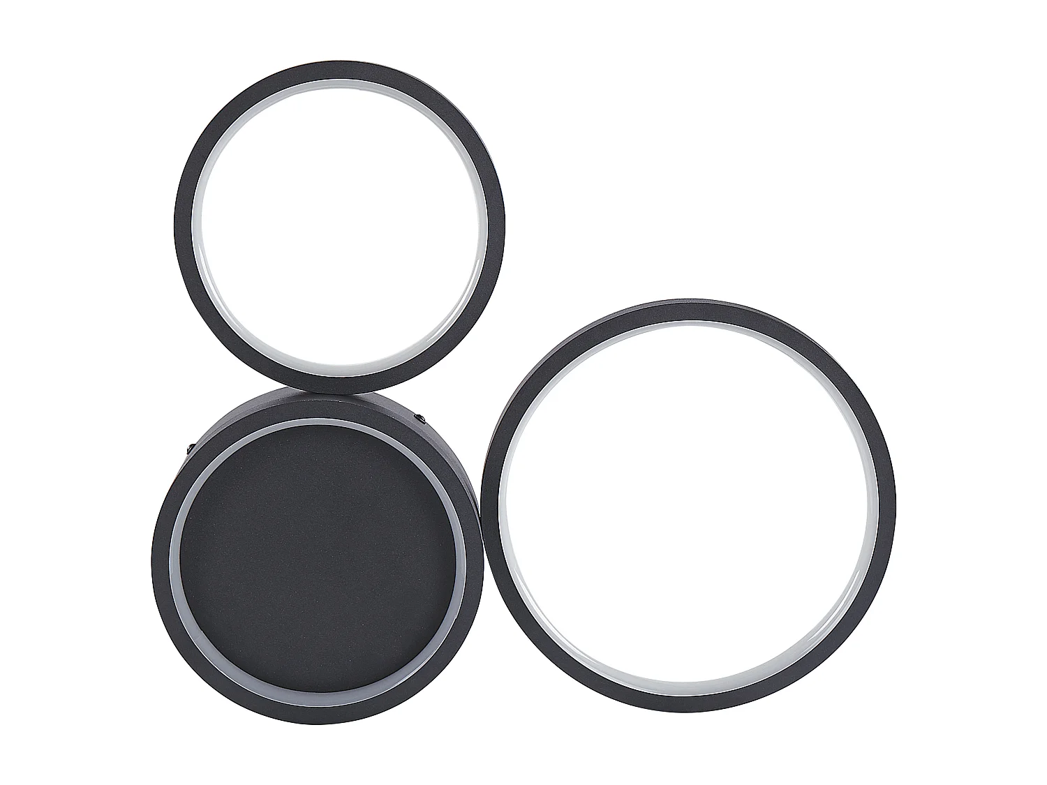 Lampadario a LED AGNAT Metallo Nero