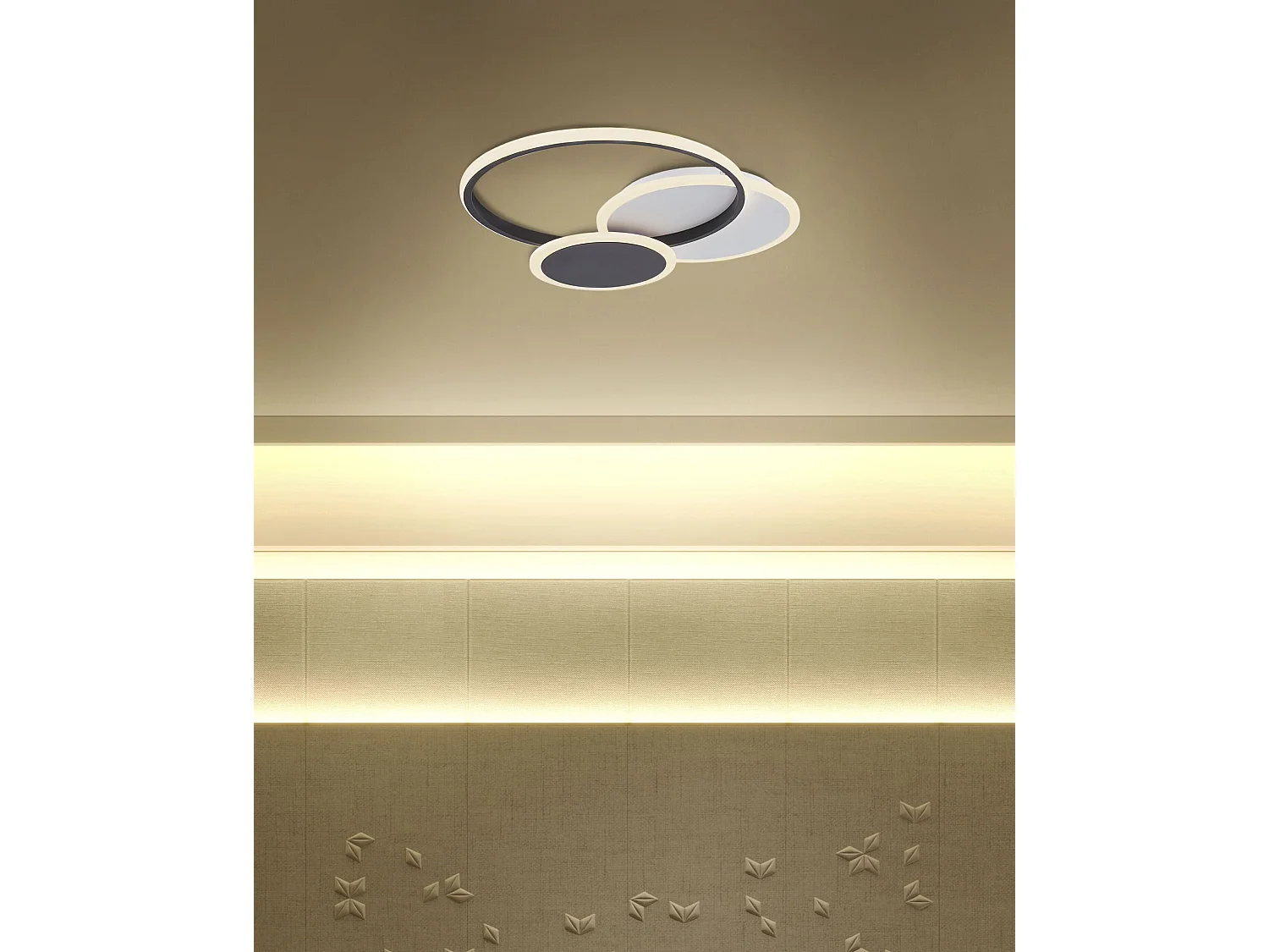 Candeeiro de teto LED ZAMI Metal Preto