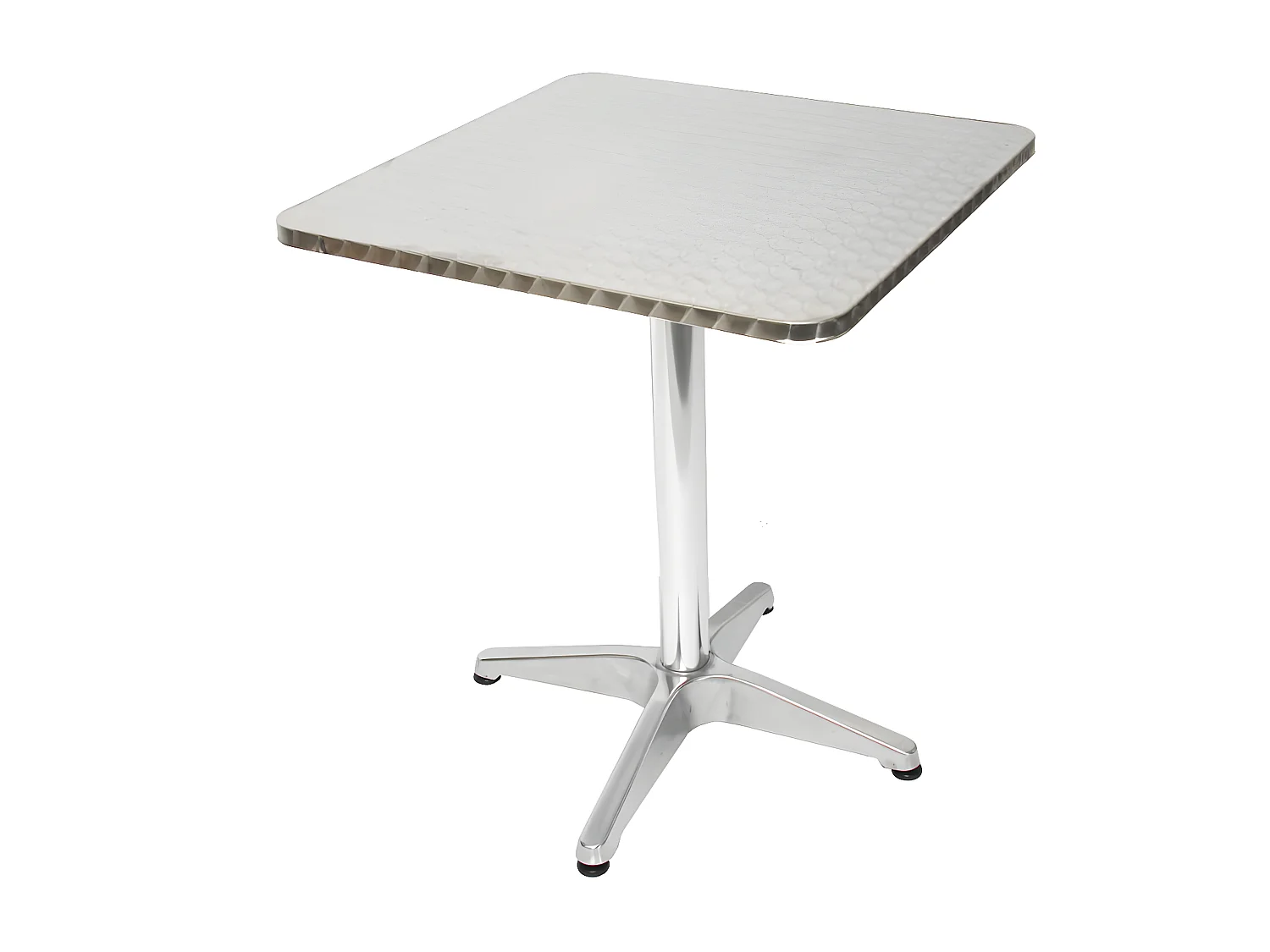 Set 10x tavoli bistro bar giardino M28 alluminio quadrato 60x60x70cm