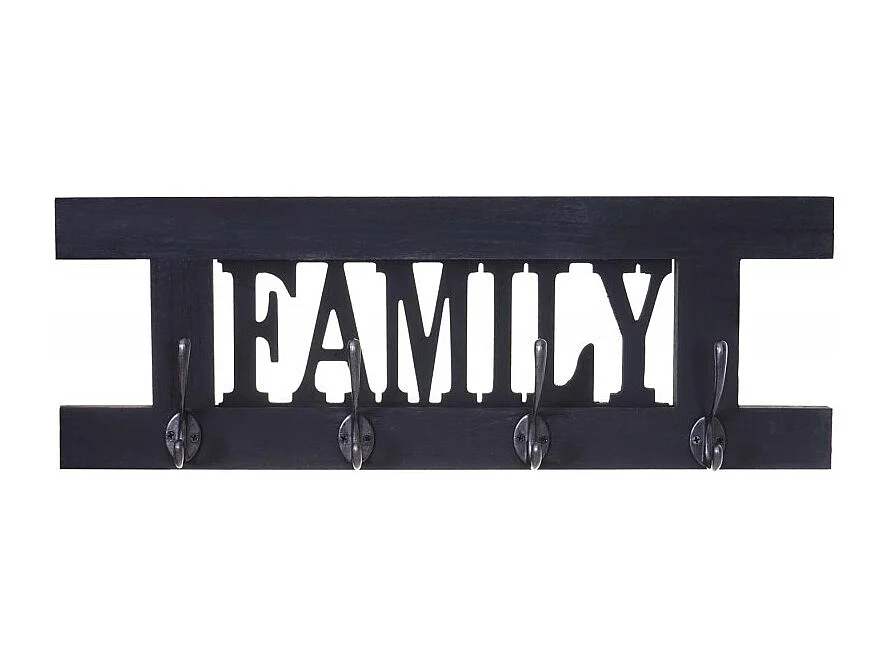 2x garderobe murale HWC-C60 Home+Family, planche vestiaire, style shabby chic, vintage 60x21cm - gris foncé