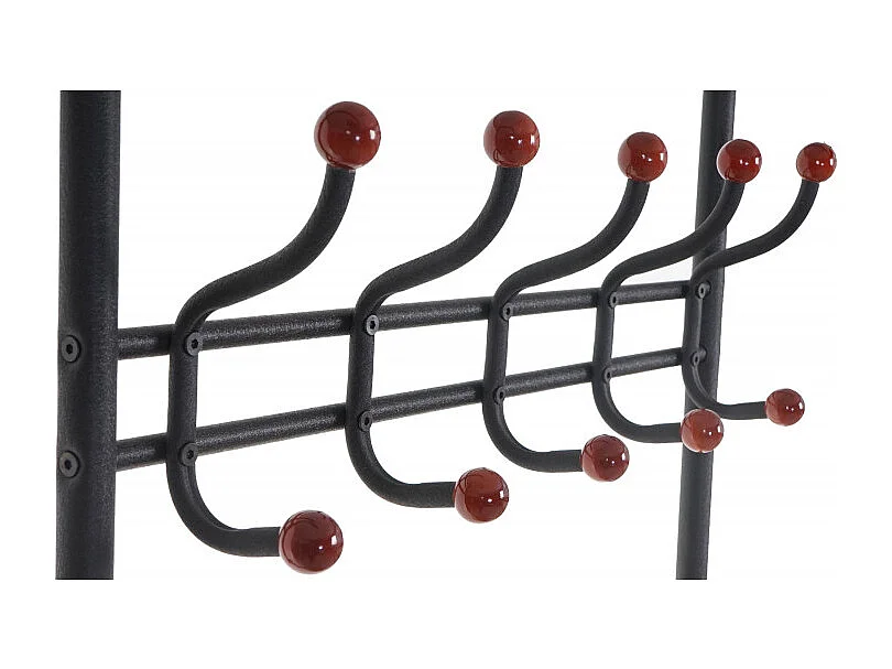 Portemanteau Oshawa, garde-robe, portant, portemanteau, tringle à vêtements 186x65x34cm