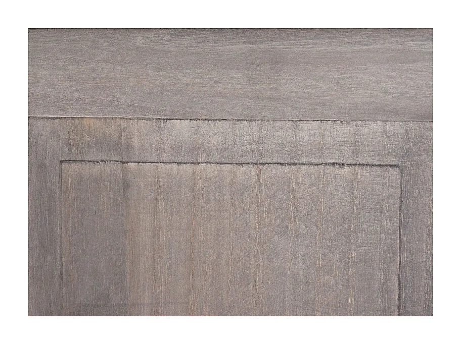 Lot de 2 portemanteaux T33 - Wandgarderobepaneel - Wandhaken Holz 109x28x4cm - gris-brun shabby