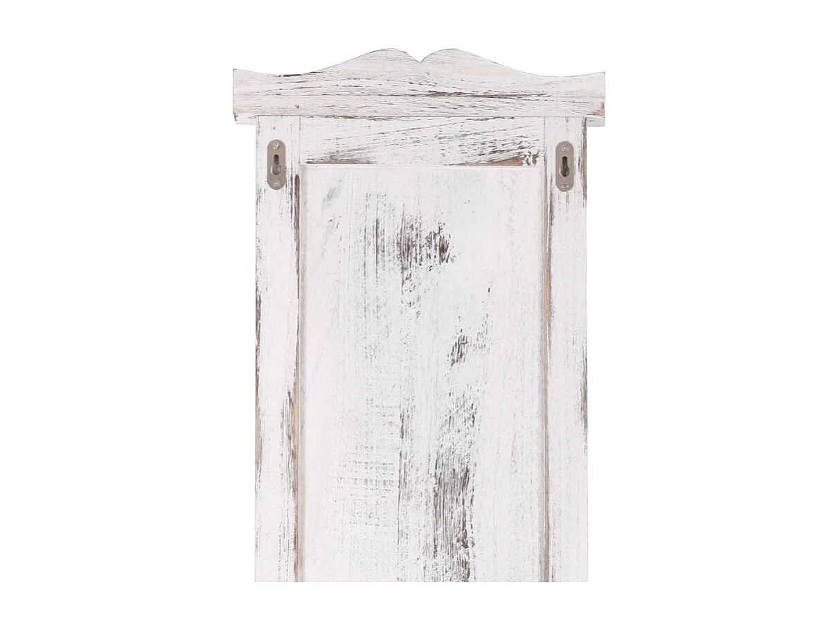2x patère, portemanteau, vestiaire ouvert, 28x3,5x109cm, shabby, vintage, blanc