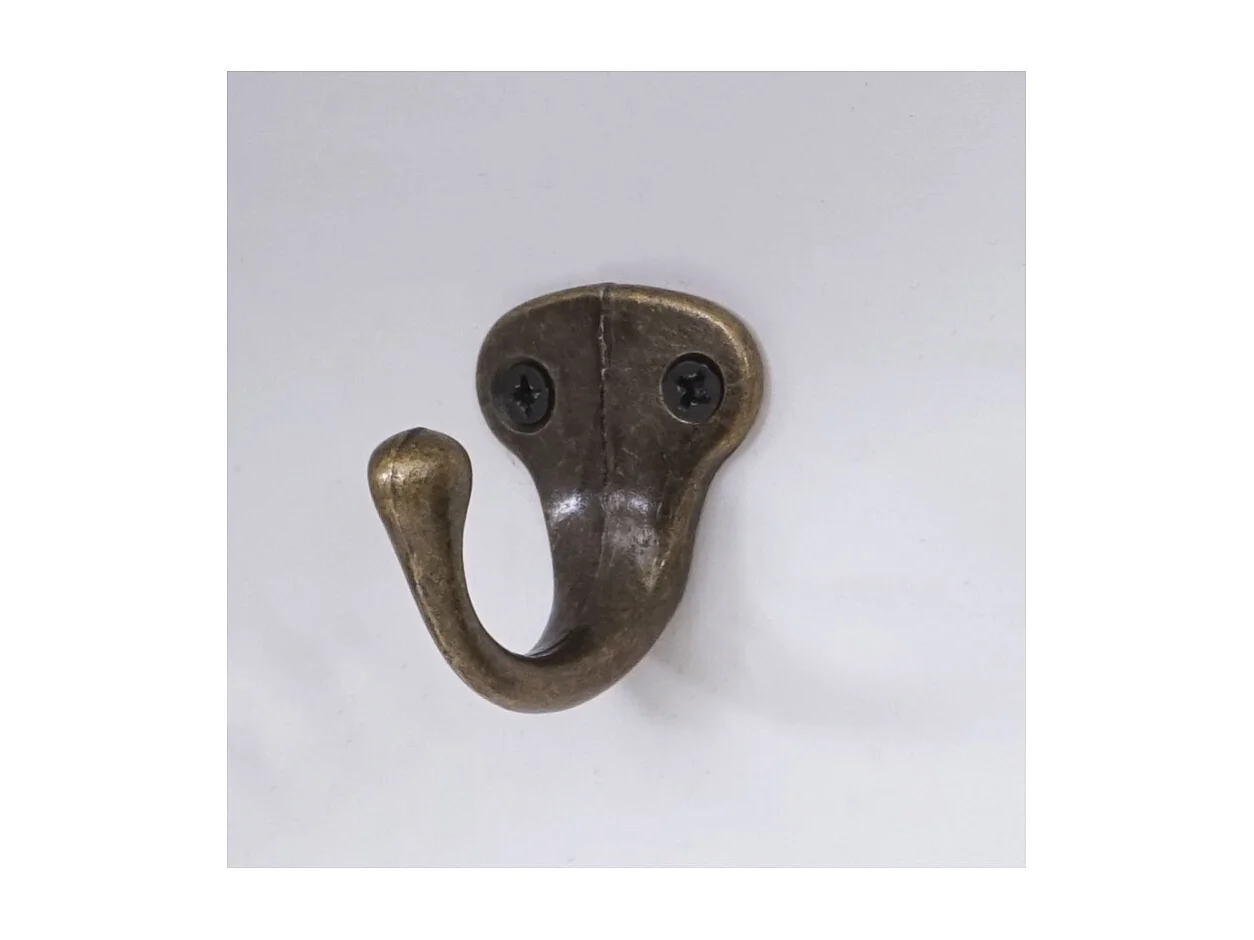 Garderobe murale HWC-D41 Sweet Home, planche vestiaire, étagère, 4 crochets massifs 30x60x13cm ~ bla