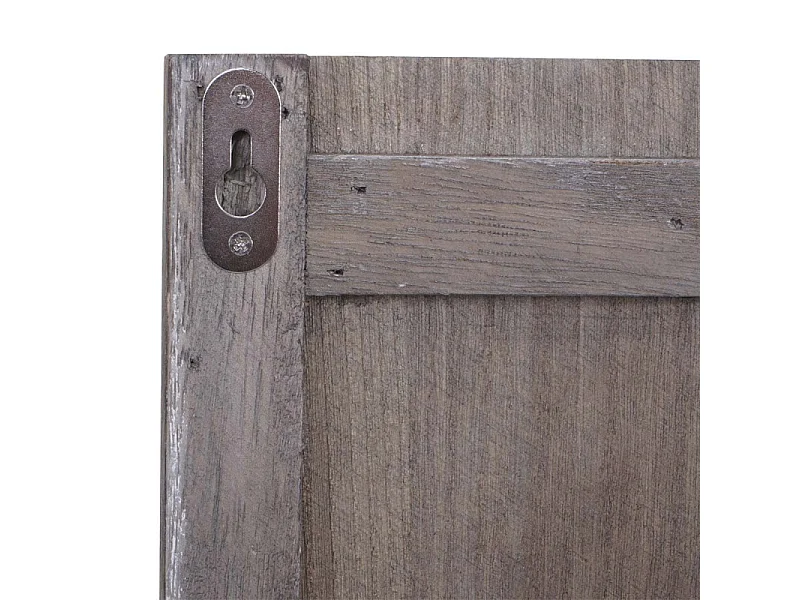 Portemanteau mural HWC-C89, HOME, 8 crochets, 91x60cm - brun shabby