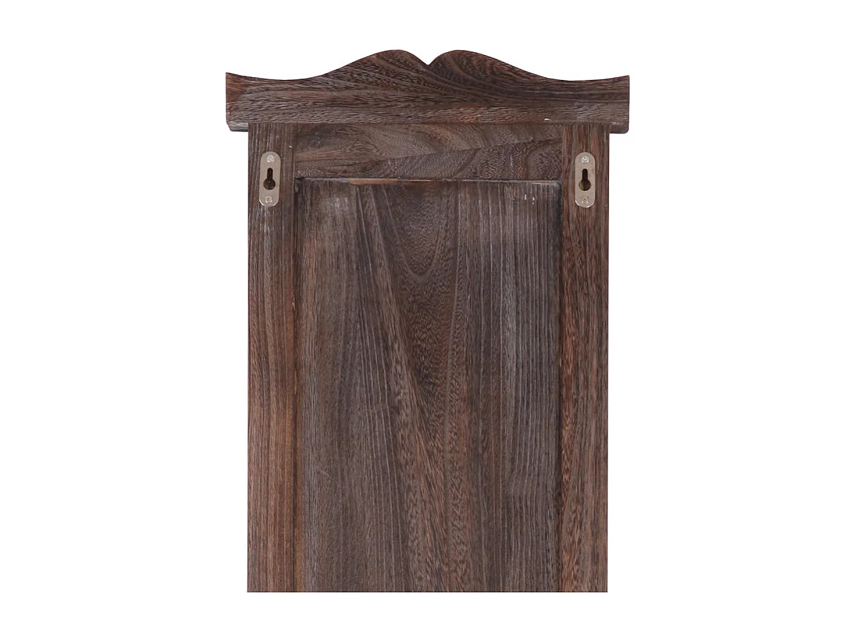 2x patère, portemanteau, vestiaire ouvert, 28x3,5x109cm, shabby, vintage, marron