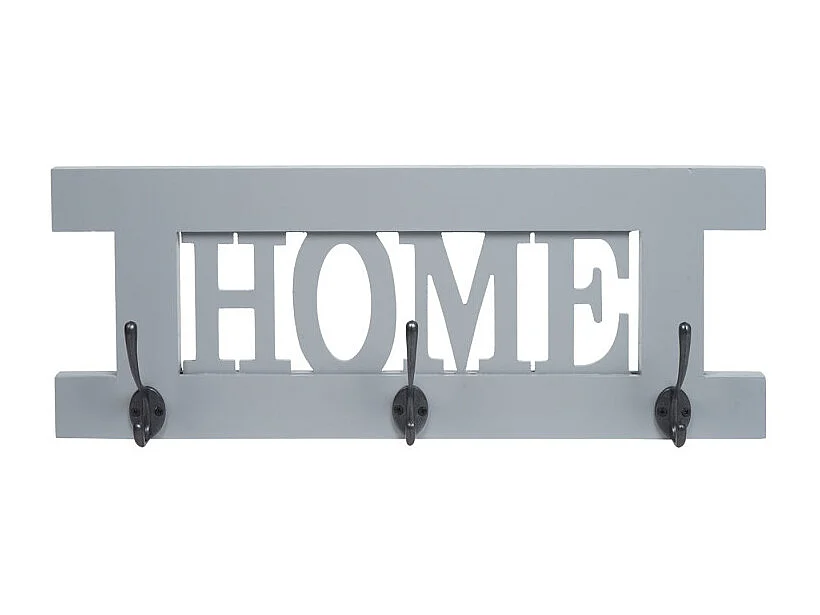 2er Wandgarderoben Set HWC-C60 Home+Family Garderoben Panel - Shabby-Look Vintage - grau-blau