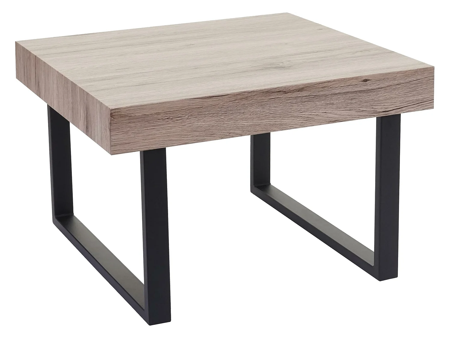 Tavolino salotto quadrato divano elegante Kos-C88 legno di pioppo rivestito 60x60x42cm colore rovere