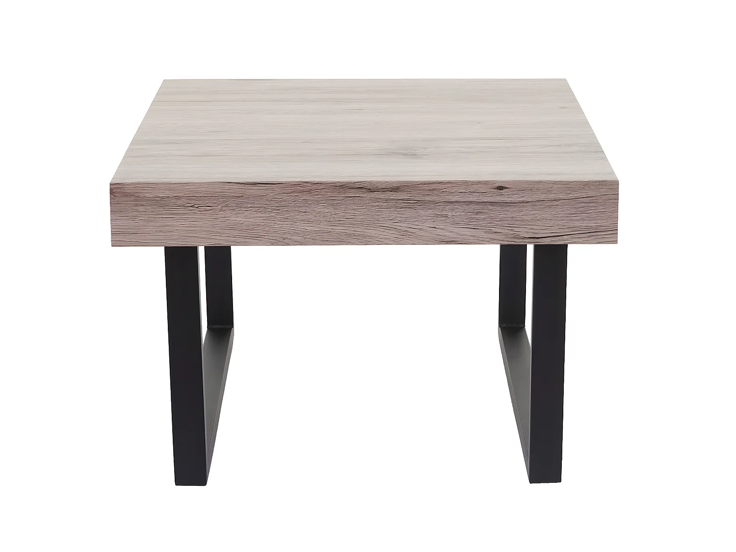 Tavolino salotto quadrato divano elegante Kos-C88 legno di pioppo rivestito 60x60x42cm colore rovere