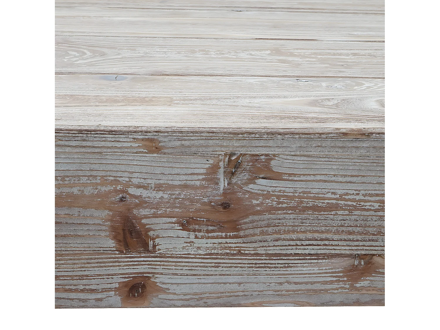 Table basse de salon HWC-A15, sapin massif rustique 40x120x60cm