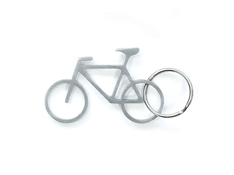 Porte-clés décapsuleur vélo Argent  Kikkerland