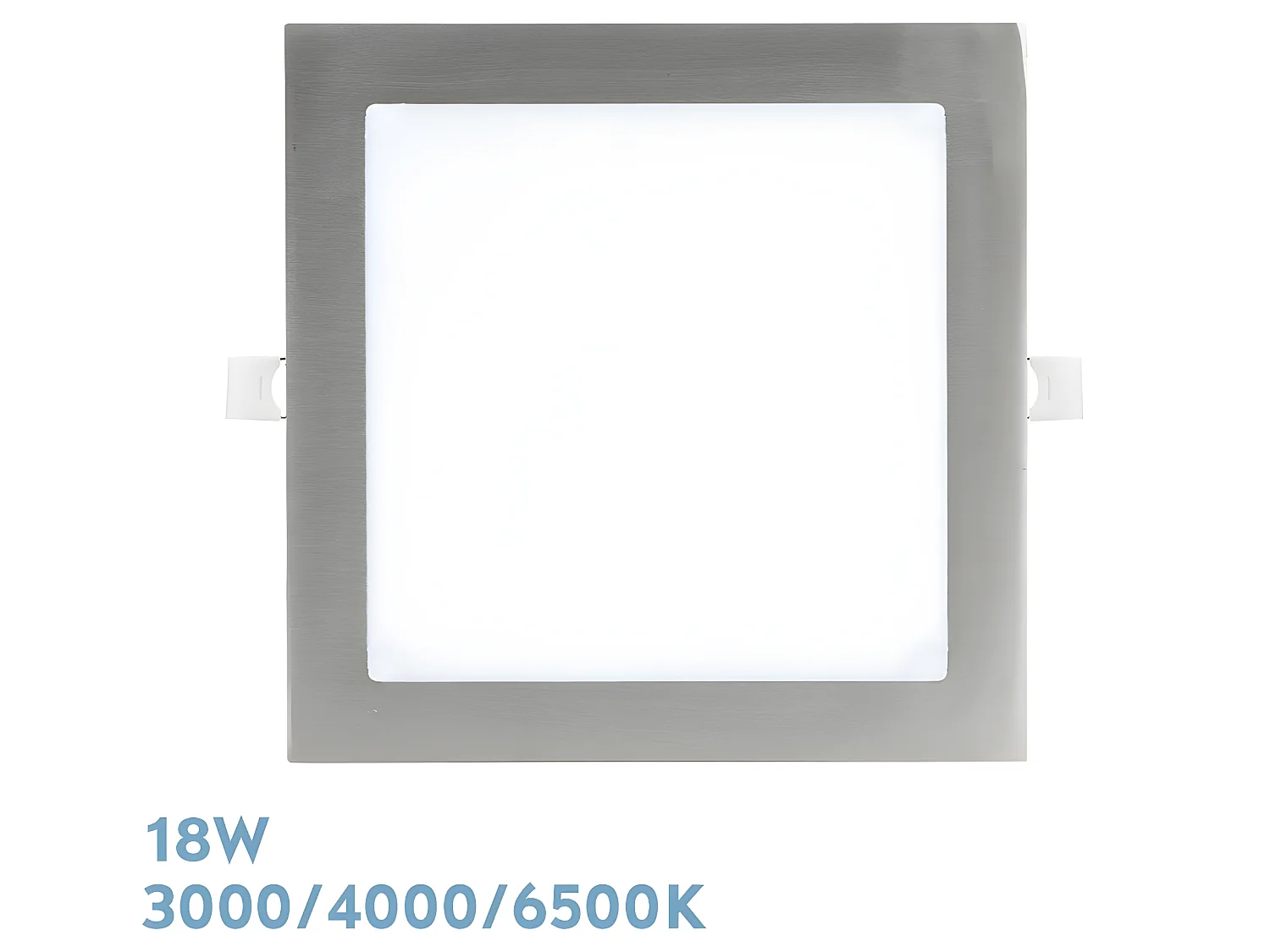 ABACO Downlight Carré LED Nickel 18W 3000-4000-6500K FABRILAMP