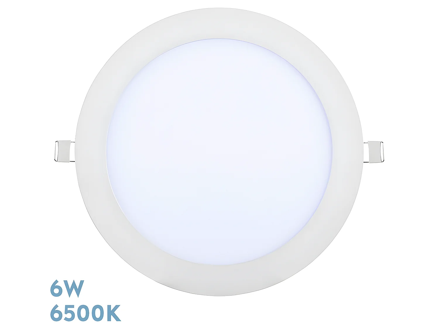 Downlight Redondo Blanco Tanzanita 6w 6500k Blanco 540lm