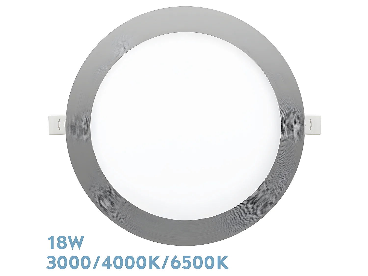 SILEX LED Nickel 18w Downlight Rond 3000-4000-6500k FABRILAMP