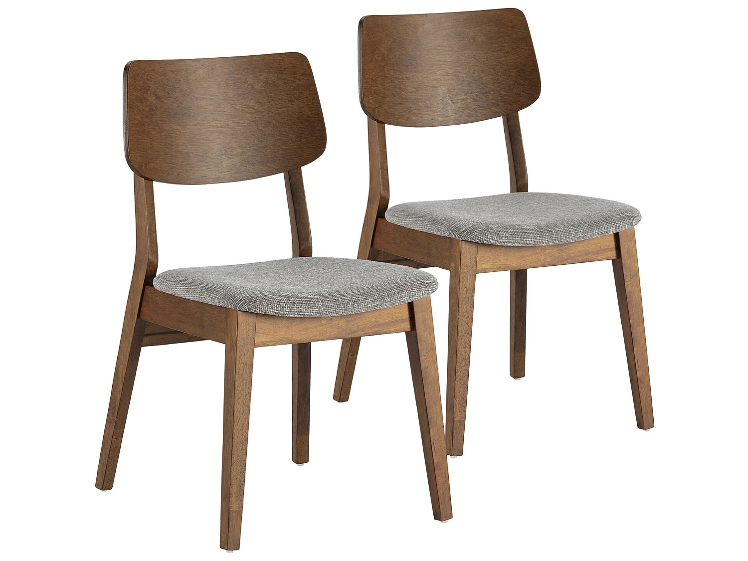 Set di 2 sedie Susi colore noce, legno massello