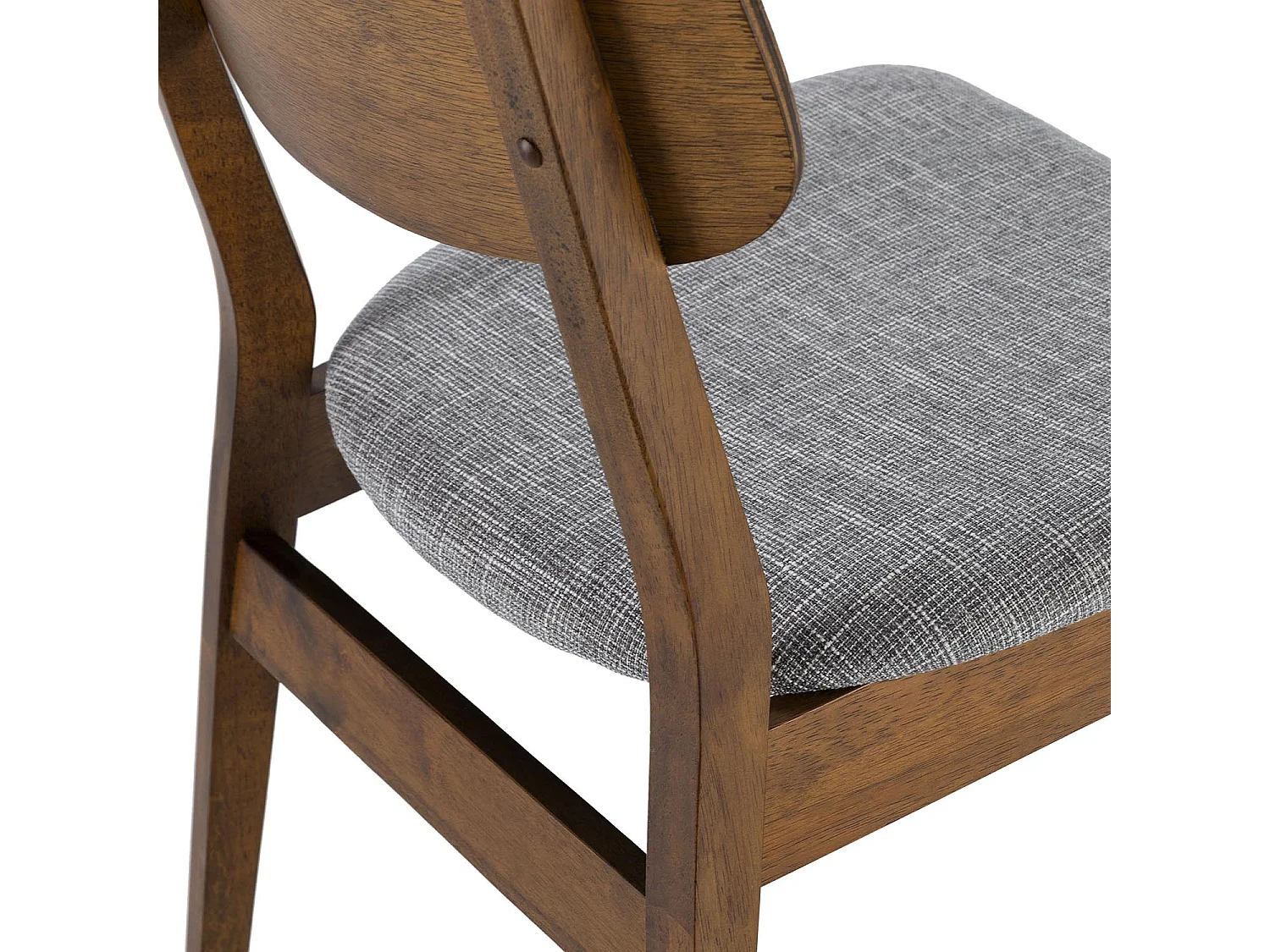 Set di 2 sedie Susi colore noce, legno massello