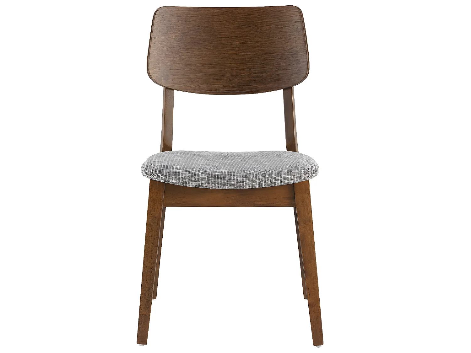 Set van 2 stoelen Susi Kleur Walnoot, Massief Hout