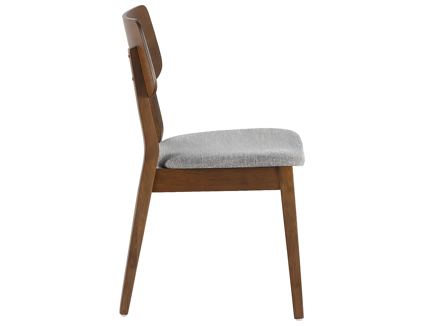 Set van 2 stoelen Susi Kleur Walnoot, Massief Hout