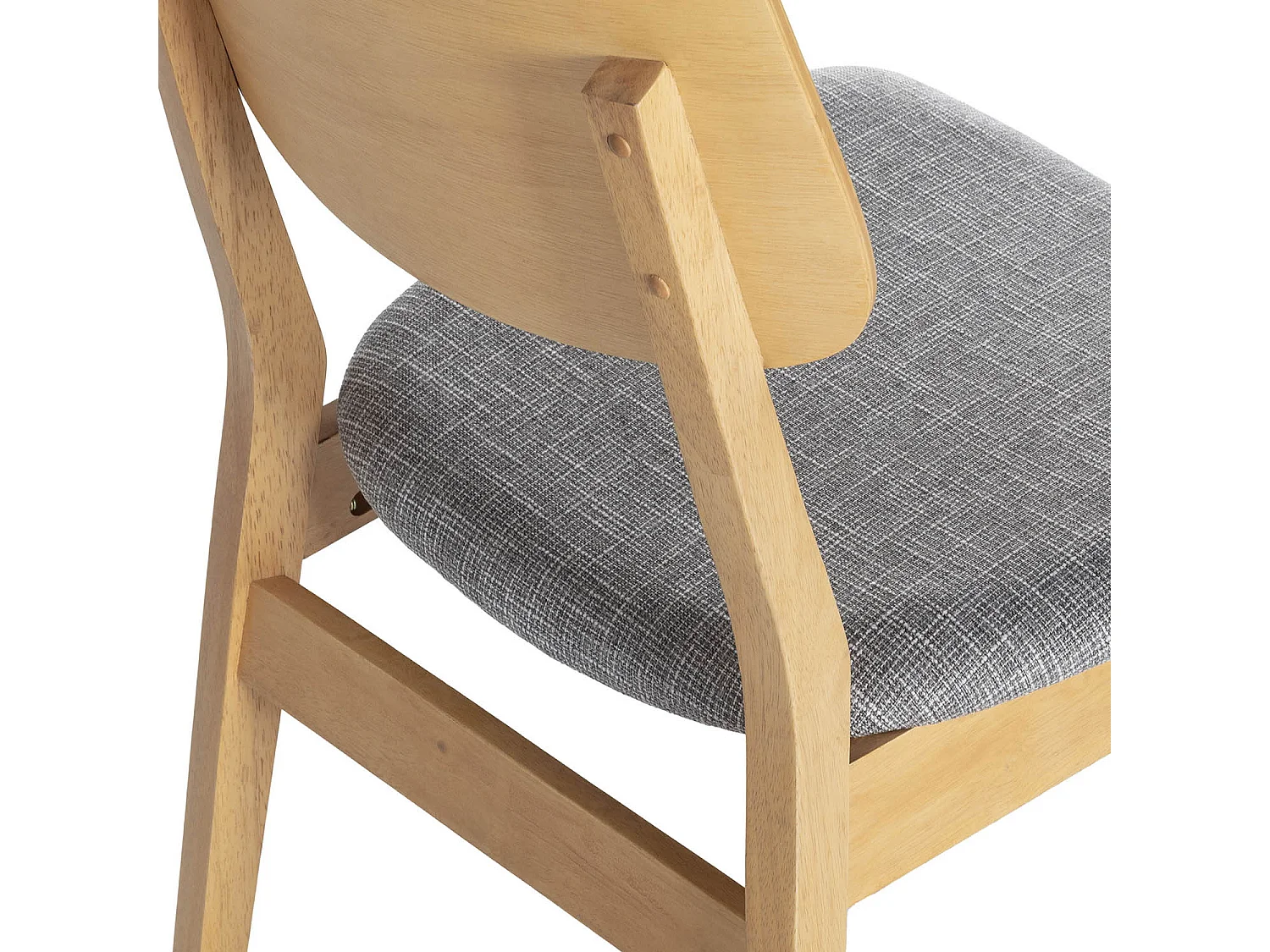 Pack 2 sillas Susi Color Roble, Madera Maciza