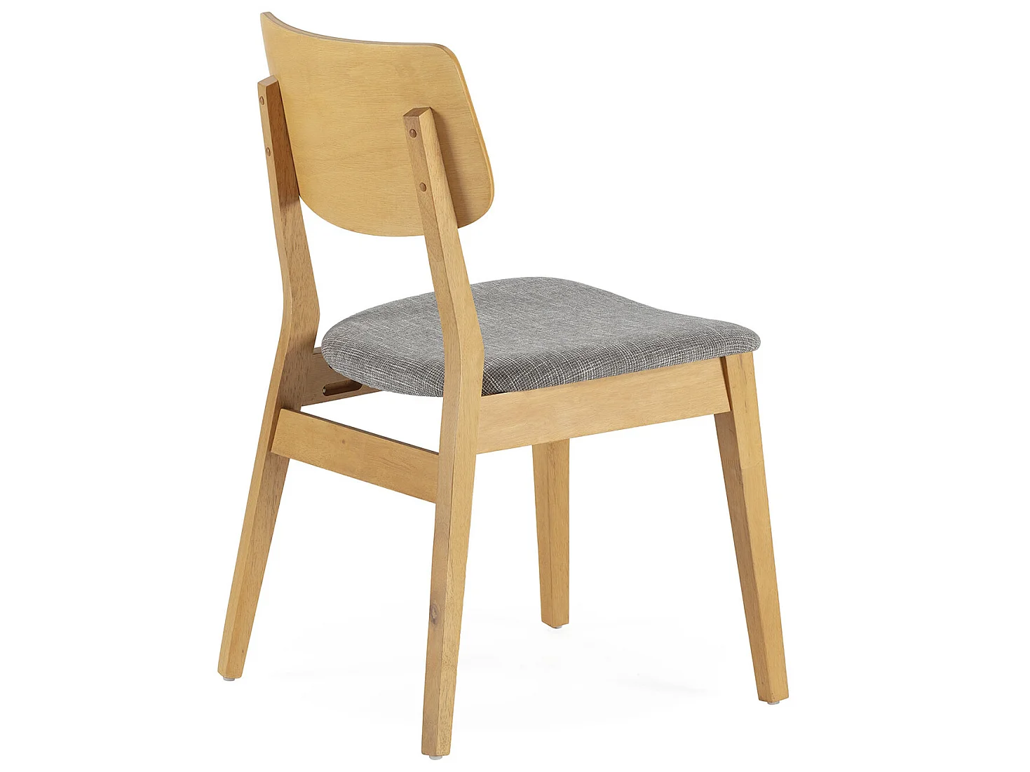 Pack de 2 chaises Susi couleur Chêne, bois massif
