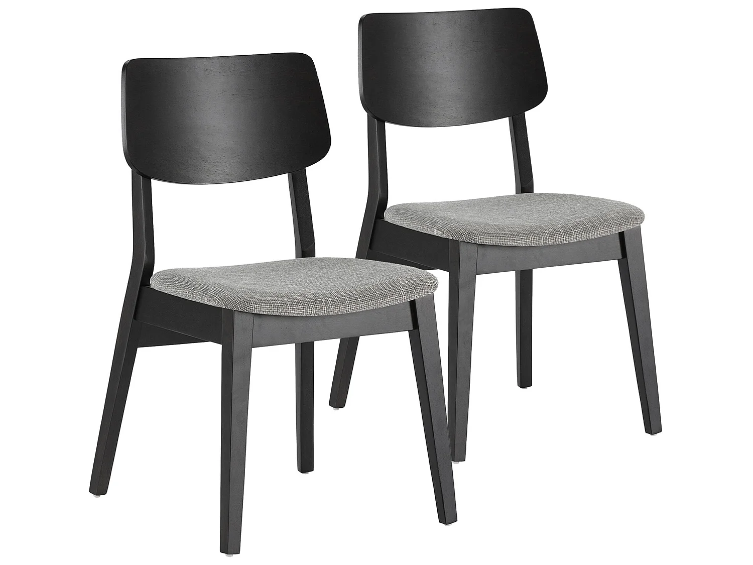 Pack de 2 cadeiras Susi cor preto, madeira maciça