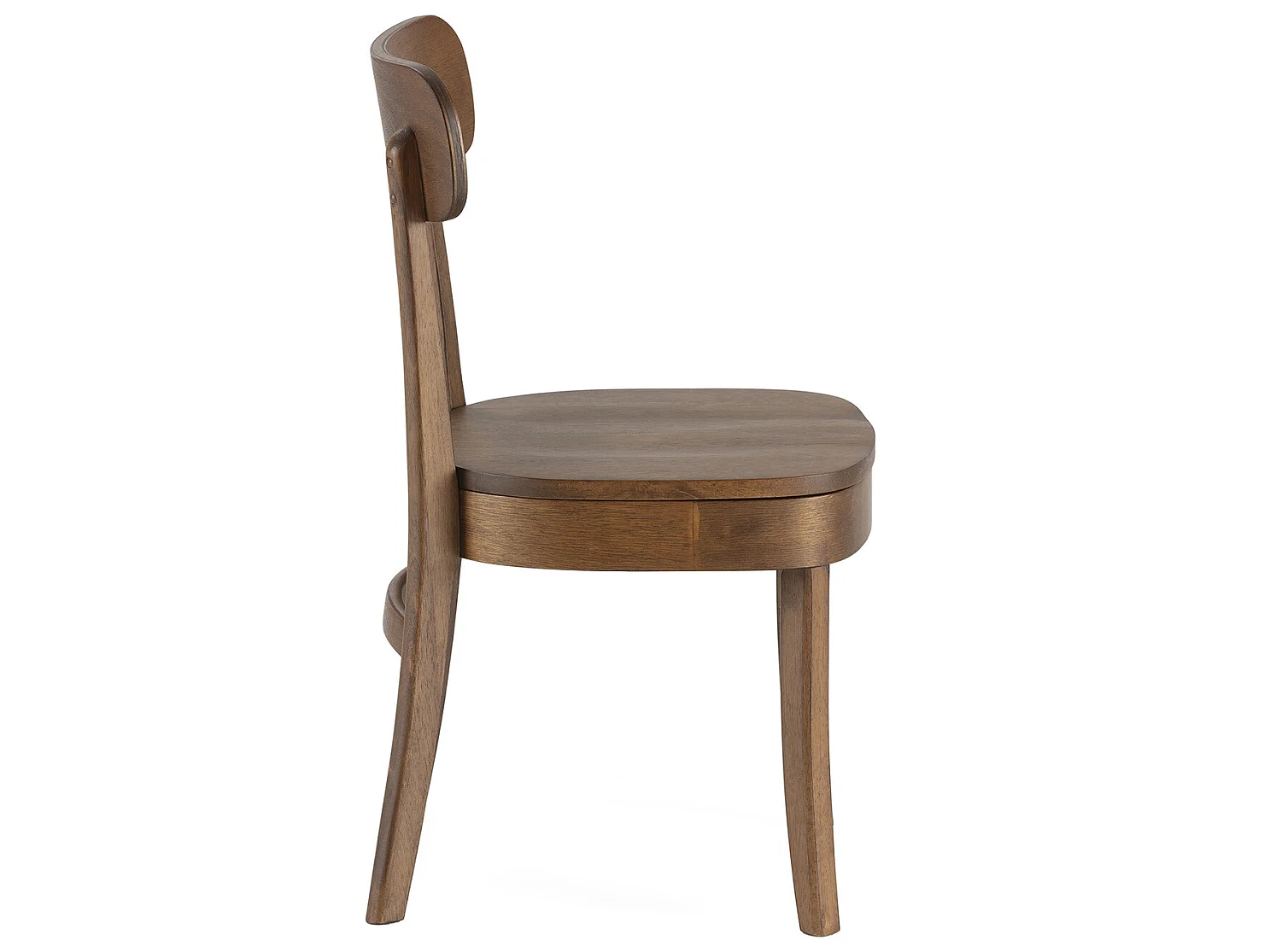 Set van 2 stoelen Nala Kleur Walnoot, Massief Hout