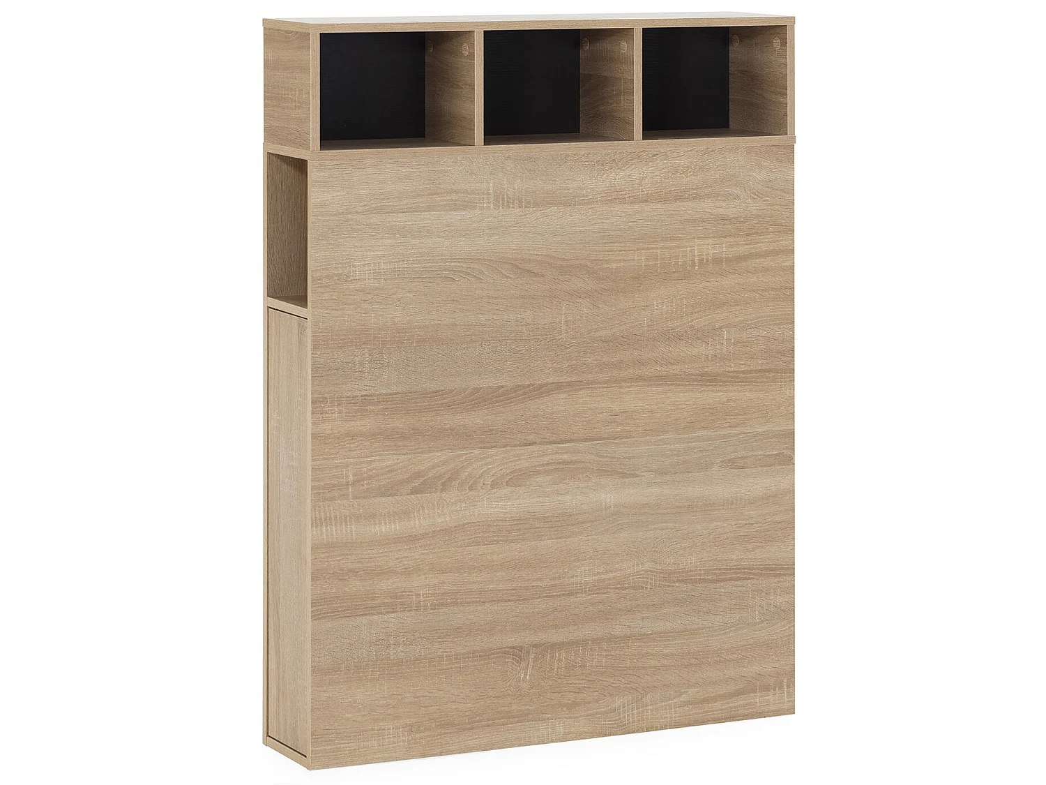 Cabecero de Cama Zeus 95 cm con almacenaje Roble, 2 Puertas 9 Huecos