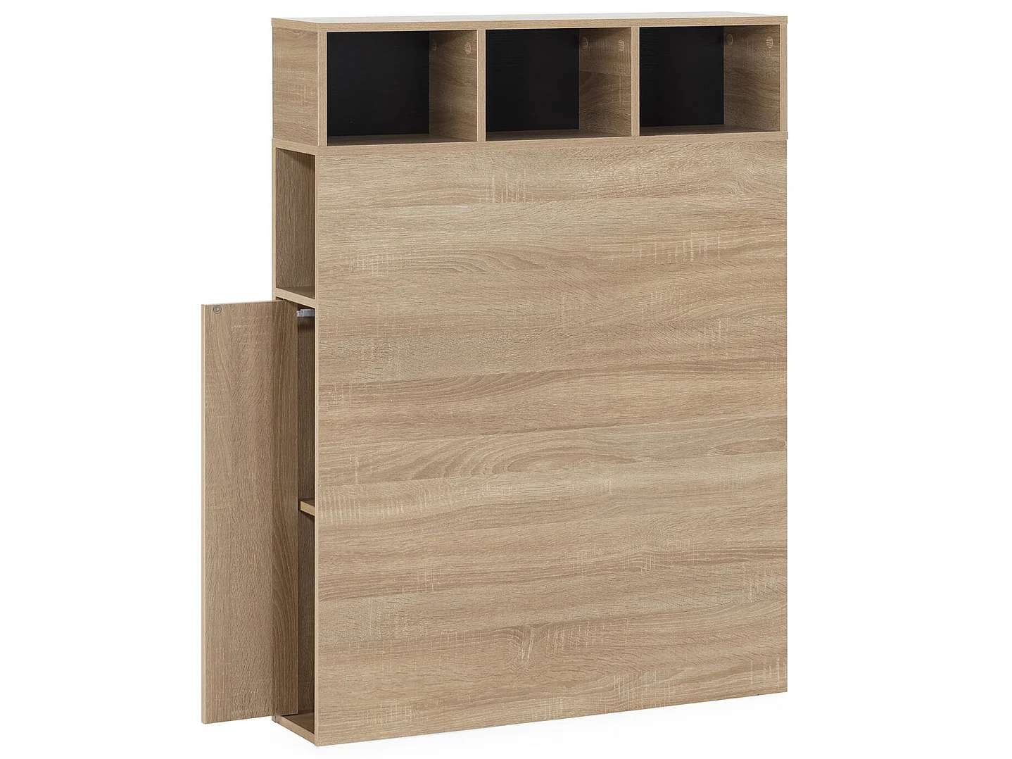 Cabecero de Cama Zeus 95 cm con almacenaje Roble, 2 Puertas 9 Huecos