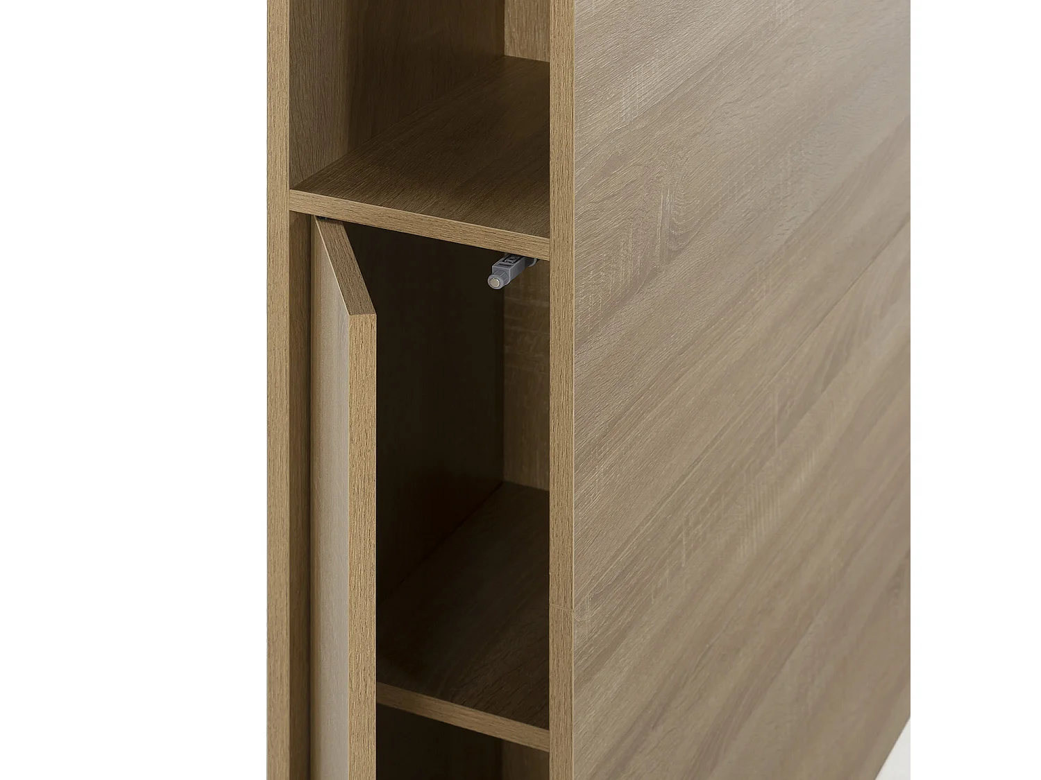 Bedhoofd Zeus 145 cm met opbergruimte Eiken, 2 deuren 9 vakken