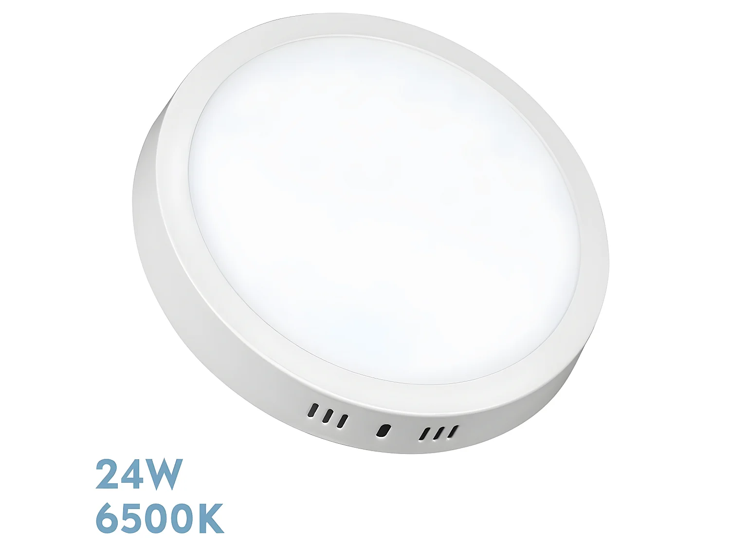 Downlight De Superficie Thulita Blanco 24w 6500k