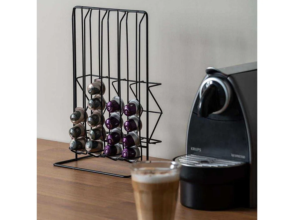 Porte-capsules de café Wired H33cm Noir  Present Time