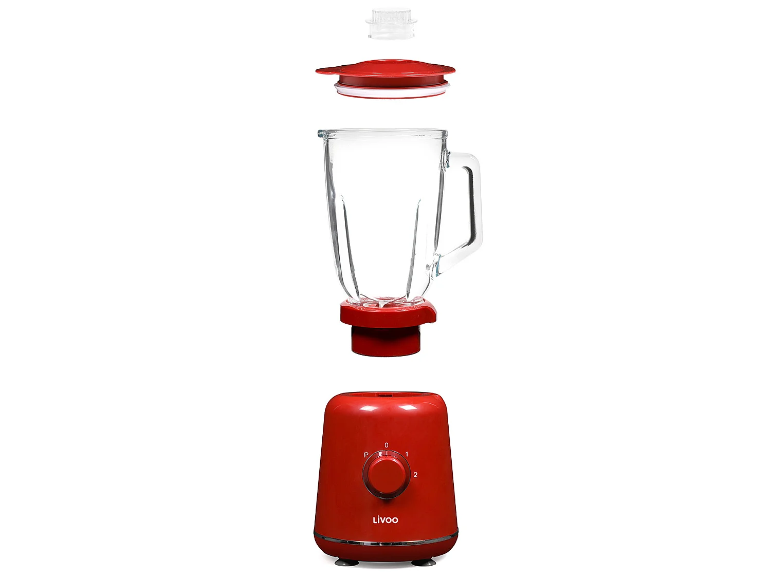 Livoo Blender 1.5l 800w rouge - dop220r