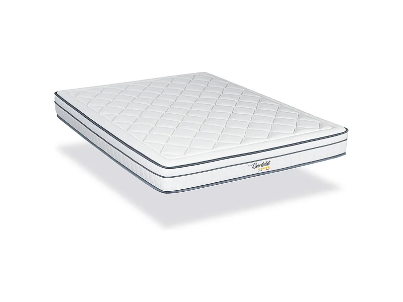 BELLECOUR LITERIE | Matelas BARTOLDI 180x200 cm | Ressorts ensachés & Mémoire de forme