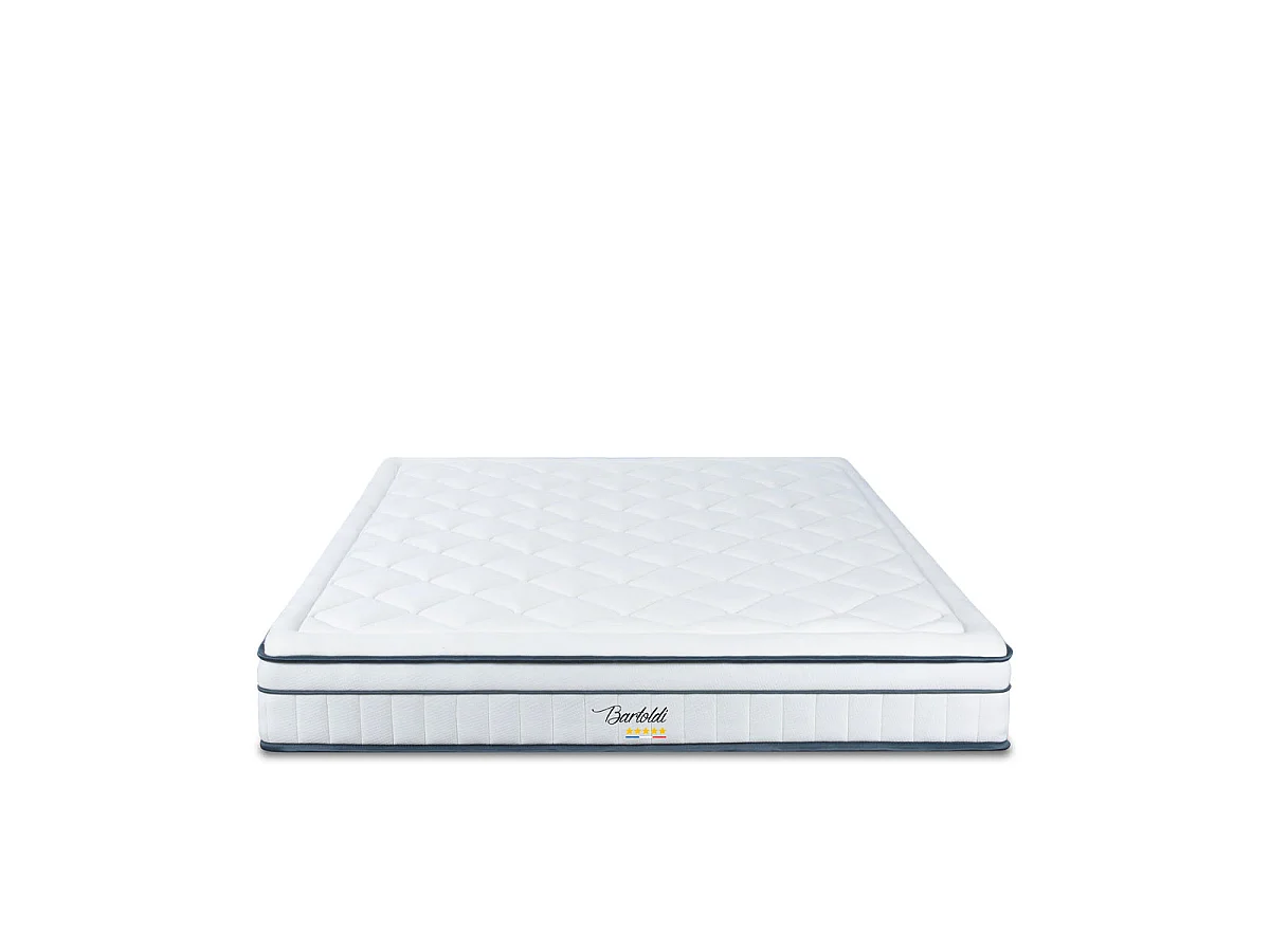 Matelas Bartoldi - Ressorts ensachés + mousse supersoft - 22 cm - 160x200 cm