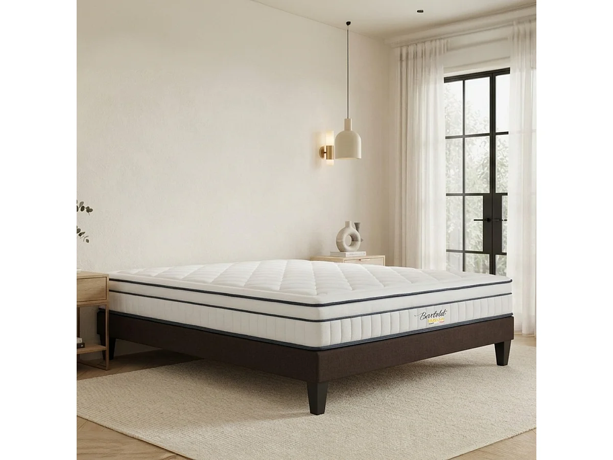 Matelas Bartoldi - Ressorts ensachés + mousse supersoft - 22 cm - 160x200 cm