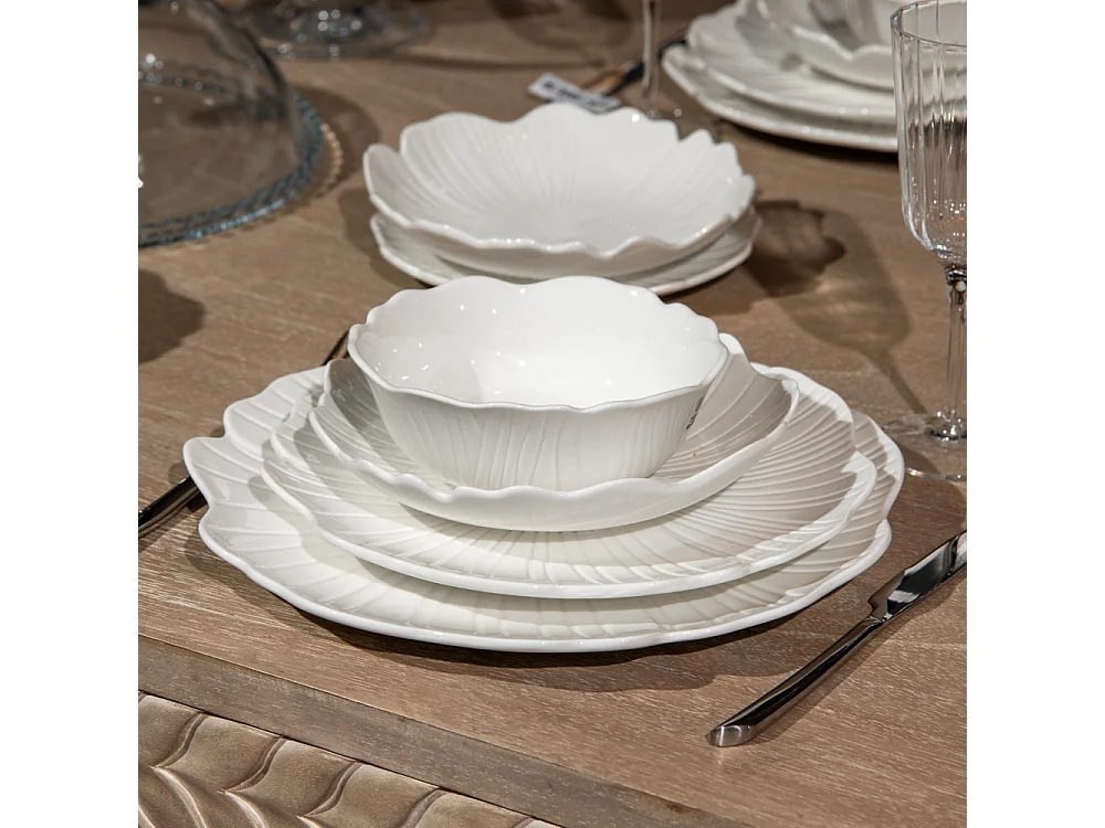 Assiette plate Ginkgo 25,5 cm (lot de 6)