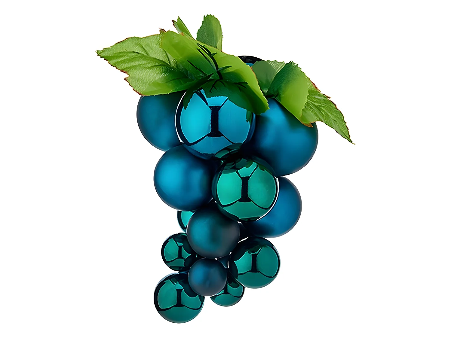 Boules de Noël Moyen Raisins Bleu Plastique 18 x 18 x 28 cm