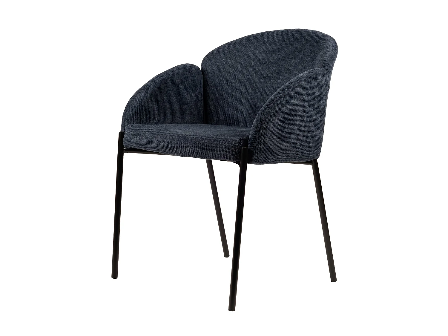 Bloom Eetkamerstoel - Blauw Weave