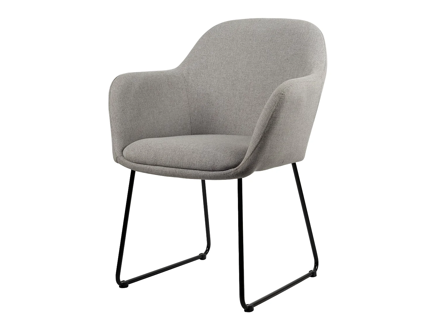 Chaise de salle à manger Jasmin - Tissu gris