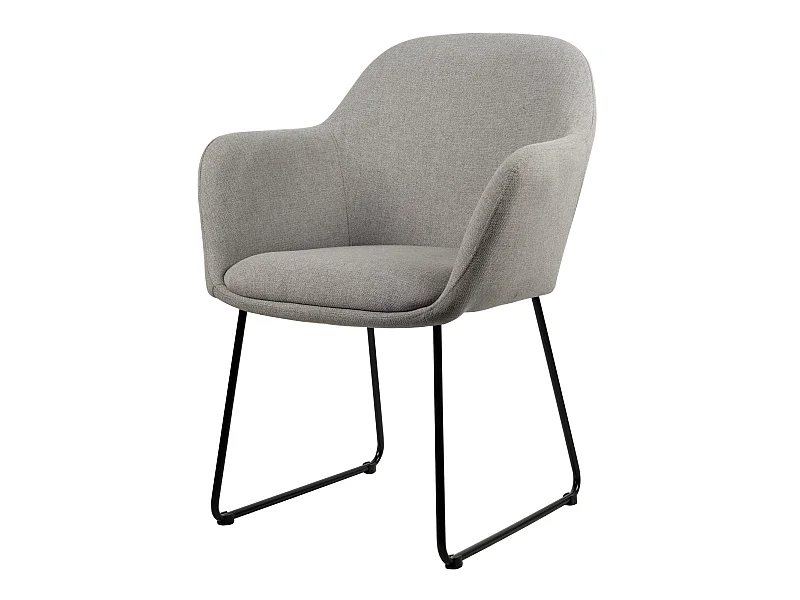 Chaise de salle à manger Jasmin - Tissu gris