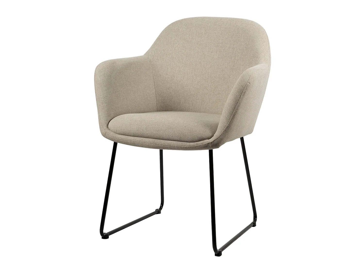 Chaise de salle à manger Jasmin - Tissu écru