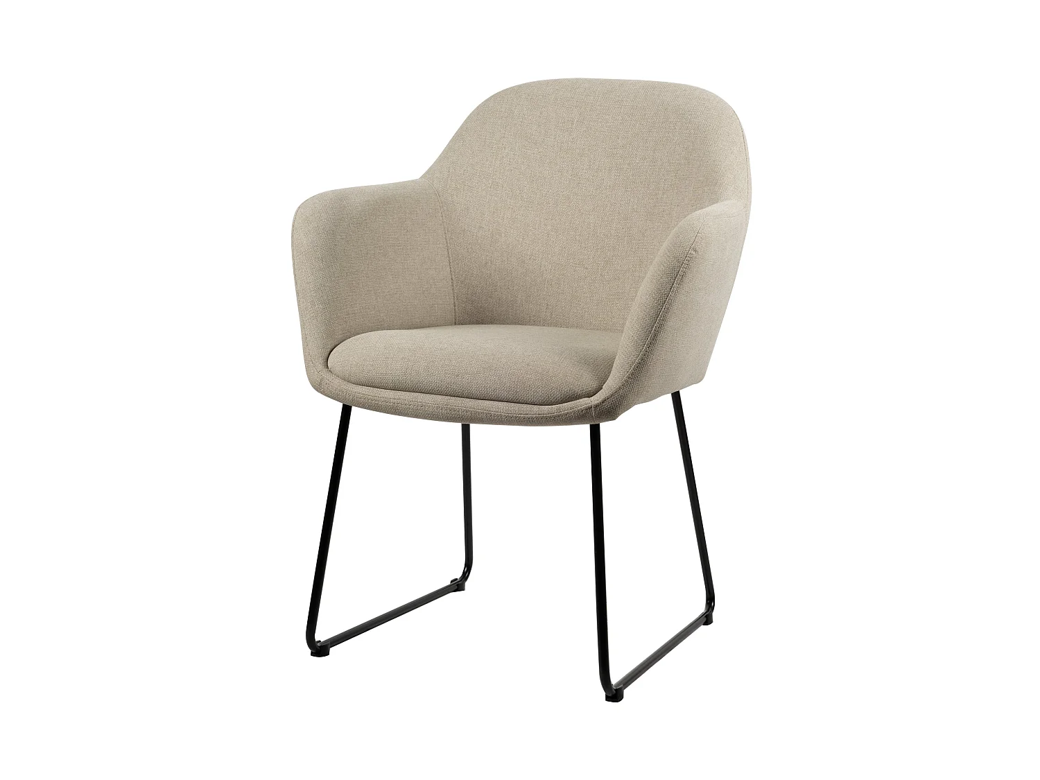 Chaise de salle à manger Jasmin - Tissu écru