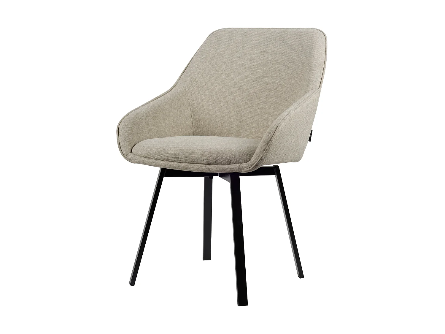 Chaise de salle à manger Lotus - Tissu beige