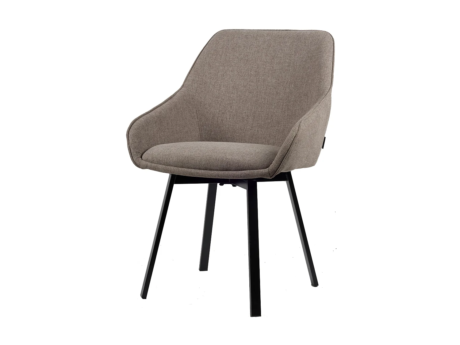 Chaise de salle à manger Lotus - tissu taupe